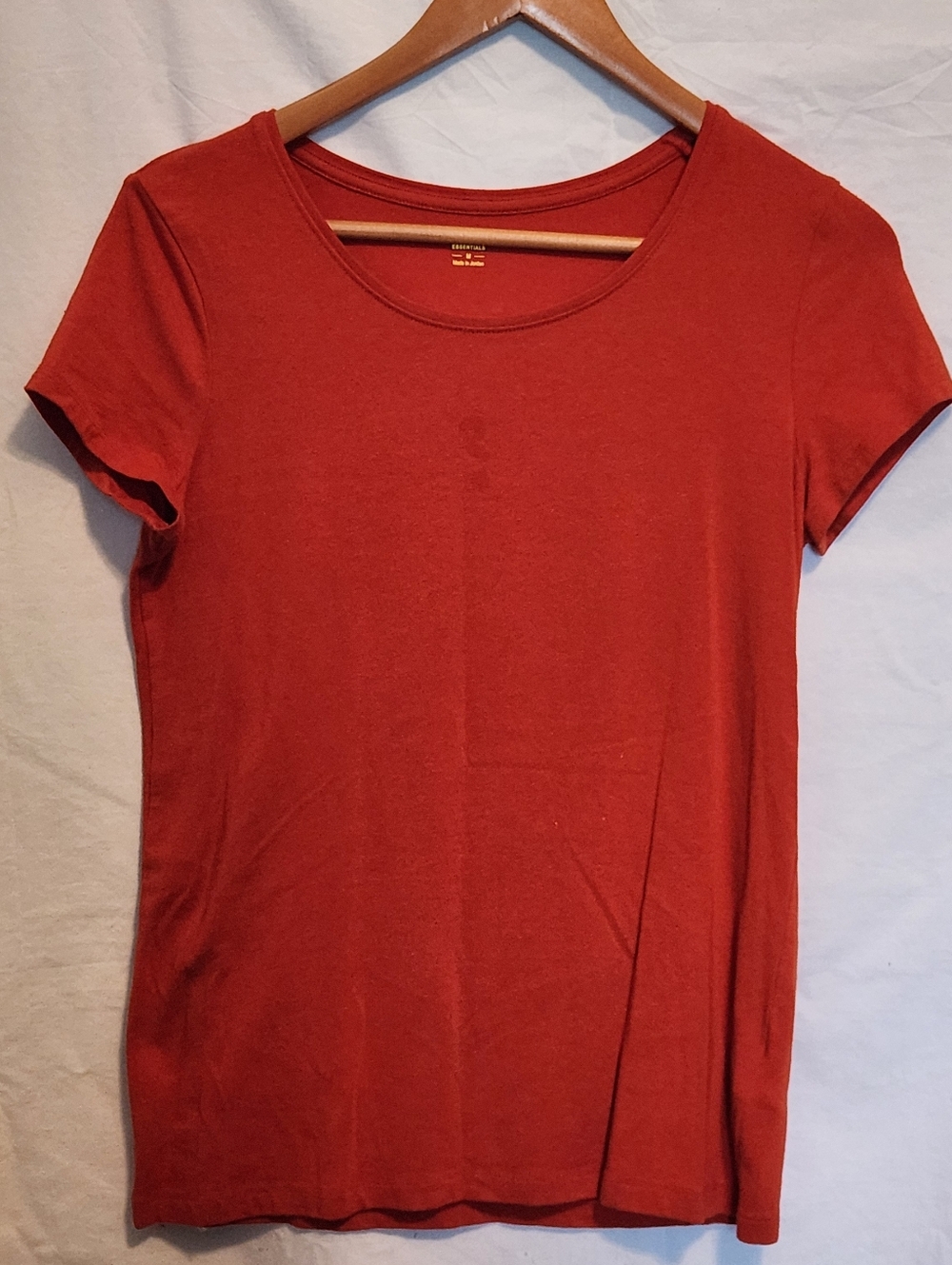 Apt. 9 Women's Short Sleeve Crewneck Tee in Burnt Orange